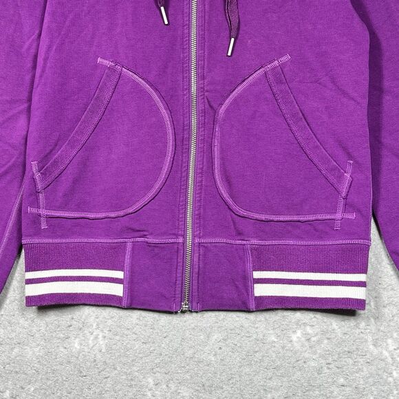 Lululemon Flashback Hoodie Women’s 6 Purple French Terry Sweatshirt Jacket - Picture 5 of 11
